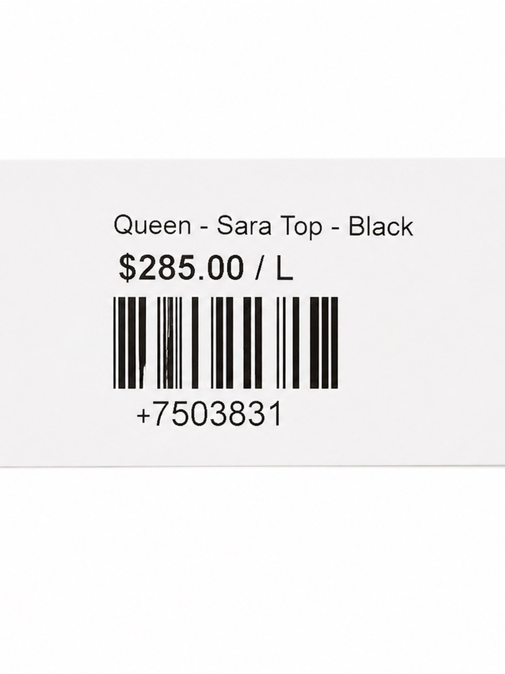 Just Be Queen Womens Black linen halter top with adjustable string on bottom - Picture 7 of 7
